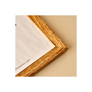 Frida Mango Ağacı Dekoratif Çerçeve Naturel (23,5x28,5 Cm) Naturel