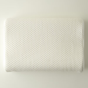 Boyun Destekli Ortopedik Visco Yastık Beyaz (55x35x12x10 Cm) Beyaz