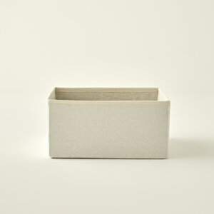 Ella Katlanabilir Organizer Sepet Naturel (28x28x13 Cm) Naturel