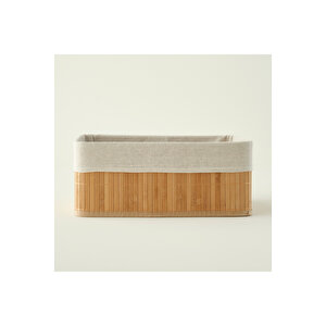 Bres Bambu Düzenleyici Kutu Naturel (37x26x15 Cm) Naturel