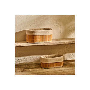 Bres Bambu Düzenleyici Kutu 2'li Naturel Naturel