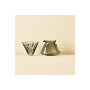 Tapered Filtre Kahve Demliği Gri (700 Cc) Gri