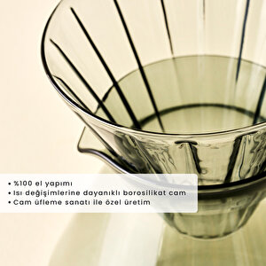 Tapered Filtre Kahve Demliği Gri (700 Cc) Gri