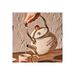 Cozy Emaye Demlik Krem (2 Lt) Krem