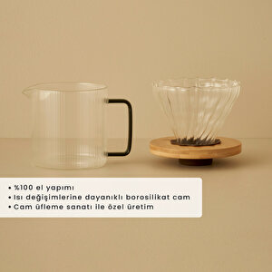 Tabarise Filtre Kahve Demliği Naturel (600 Cc) Naturel