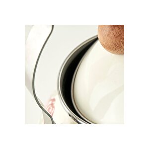 Rose Emaye Demlik Krem (2 Lt) Krem