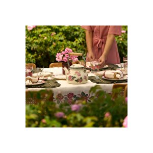 Rose Emaye Demlik Krem (2 Lt) Krem