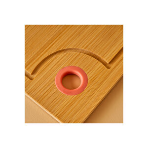 Ronna Bambu Kesme Tahtası Mercan (36x23x1 Cm) Mercan