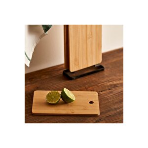 Miron 6'lı Standlı Kesme Tahtası Naturel (16x5x30 Cm) Naturel