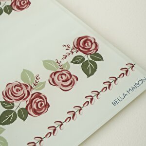 Rose Cam Kesme Tahtası (35x25 Cm) Çok Renkli