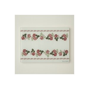 Rose Cam Kesme Tahtası (35x25 Cm) Çok Renkli