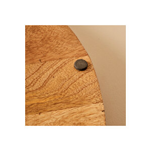 Tina Mango Ağacı Dekoratif Tepsi Naturel (45x5x45 Cm) Naturel
