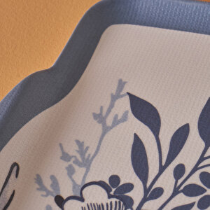 Bleu Blanc Melamin Tepsi Mavi (42x31 Cm) Mavi