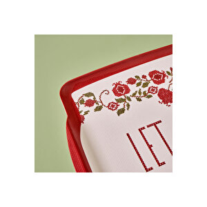 Jolly Melamin Tepsi Kırmızı (42x31 Cm) Kırmızı Kırmızı