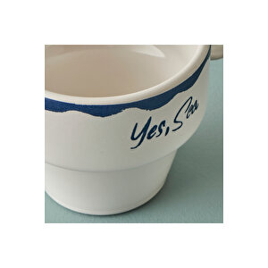 Marine Seramik 4'lü Espresso Seti Mavi (105 Cc)