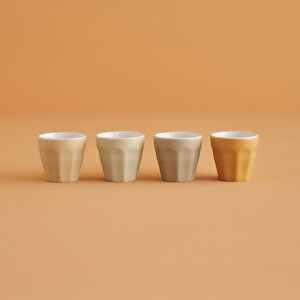 Sipz Stoneware Kahve Fincanı Seti 4'lü (90 Cc) Çok Renkli