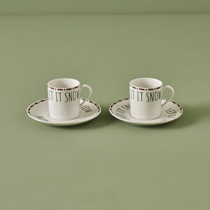 Jolly Porselen 2'li Kahve Fincanı Seti (70 Cc) Çok Renkli