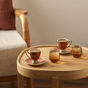 Ethnic 2'li Kahve Fincanı Seti (90 Cc) Çok Renkli