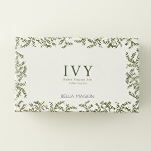 Ivy Porselen 2'li Kahve Fincanı Seti (90 Cc) Çok Renkli