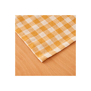 %100 Pamuk Pavia Runner Hardal (50x150 Cm) Hardal