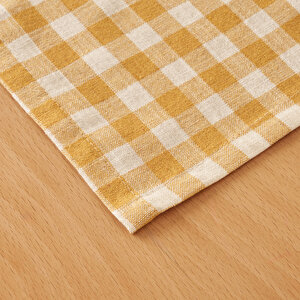 %100 Pamuk Pavia Runner Hardal (50x150 Cm) Hardal