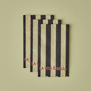 Line 40'lı Kağıt Peçete Mavi (33x39 Cm)