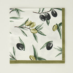 Olive 40'lı Kağıt Peçete (33x33 Cm)