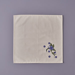 %100 Pamuk Blueberry Peçete (40x40 Cm) Çok Renkli