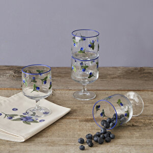 %100 Pamuk Blueberry Peçete (40x40 Cm) Çok Renkli
