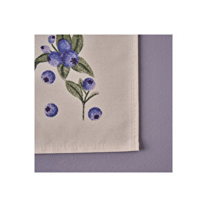 %100 Pamuk Blueberry Peçete (40x40 Cm) Çok Renkli