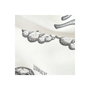 Spagetti Pamuklu Kurulama Bezi 2'li Siyah-beyaz (40x50 Cm) Siyah-beyaz