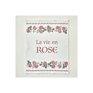 Rose Pamuklu Baskılı Kurulama Bezi 2'li Krem (40x50 Cm) Krem