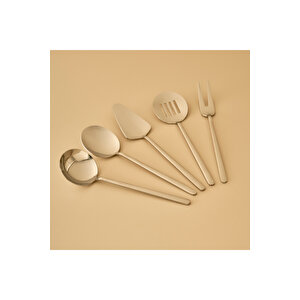 Siena 5 Parça Servis Seti Silver Silver