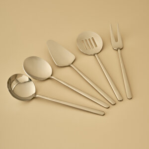 Siena 5 Parça Servis Seti Silver Silver