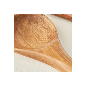 Allison 3'lü Akasya Servis Seti Naturel (29,5x7,5 Cm) Naturel