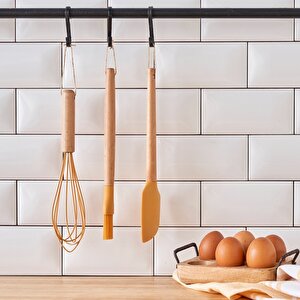 Olivia 7 Parça Servis Gereçleri Seti Hardal