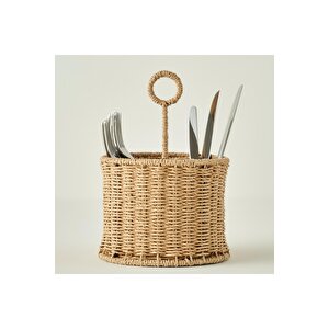 Naturella Bölmeli Dik Kaşıklık Naturel (18x13x27 Cm) Naturel