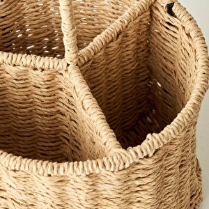 Naturella Bölmeli Dik Kaşıklık Naturel (18x13x27 Cm) Naturel