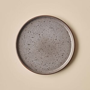Guarda Stoneware Pasta Tabağı Gri (21 Cm) Gri