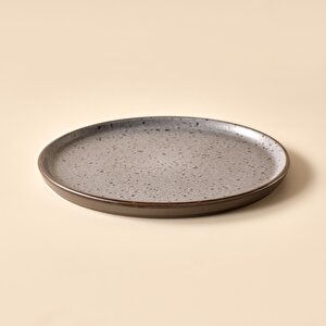Guarda Stoneware Pasta Tabağı Gri (21 Cm) Gri