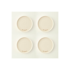 Bon Appetit Porselen Pasta Tabağı 4'lü Krem (21 Cm)
