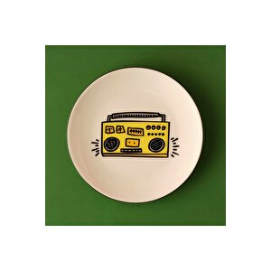 Keith Haring Fun Porselen Pasta Tabağı Sarı (19 Cm) Sarı
