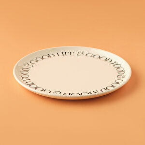 Mottos Seramik 6'lı Pasta Tabağı Beyaz (20 Cm) Beyaz