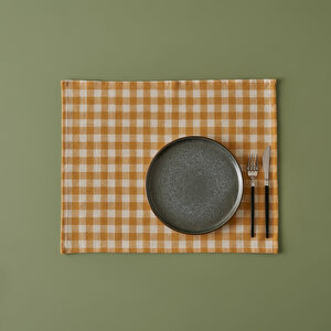 %100 Pamuk Pavia Amerikan Servis Hardal (35x45 Cm) Hardal