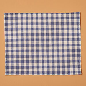 %100 Pamuk Bleu Blanc Amerikan Servis Mavi (35x45 Cm) Mavi