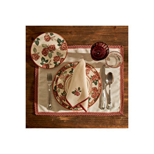 Rose Kopanakili Amerikan Servis Krem (35x45 Cm) Krem