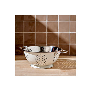 Giza Çelik Süzgeç Beyaz (35,5x28x11,8 Cm) Beyaz