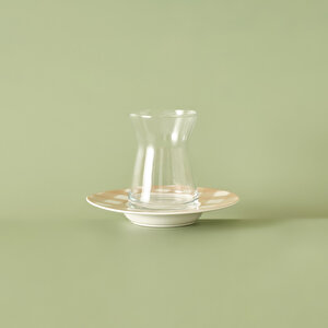 Pavia Porselen 6'lı Çay Bardağı Seti Somon (132 Cc) Somon