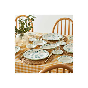 Ocaliptus Stoneware 26 Parça 6 Kişilik Kahvaltı Takımı Yeşil Yeşil