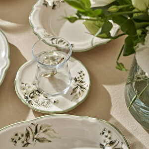 Julia Stoneware 26 Parça 6 Kişilik Kahvaltı Takımı Yeşil Yeşil